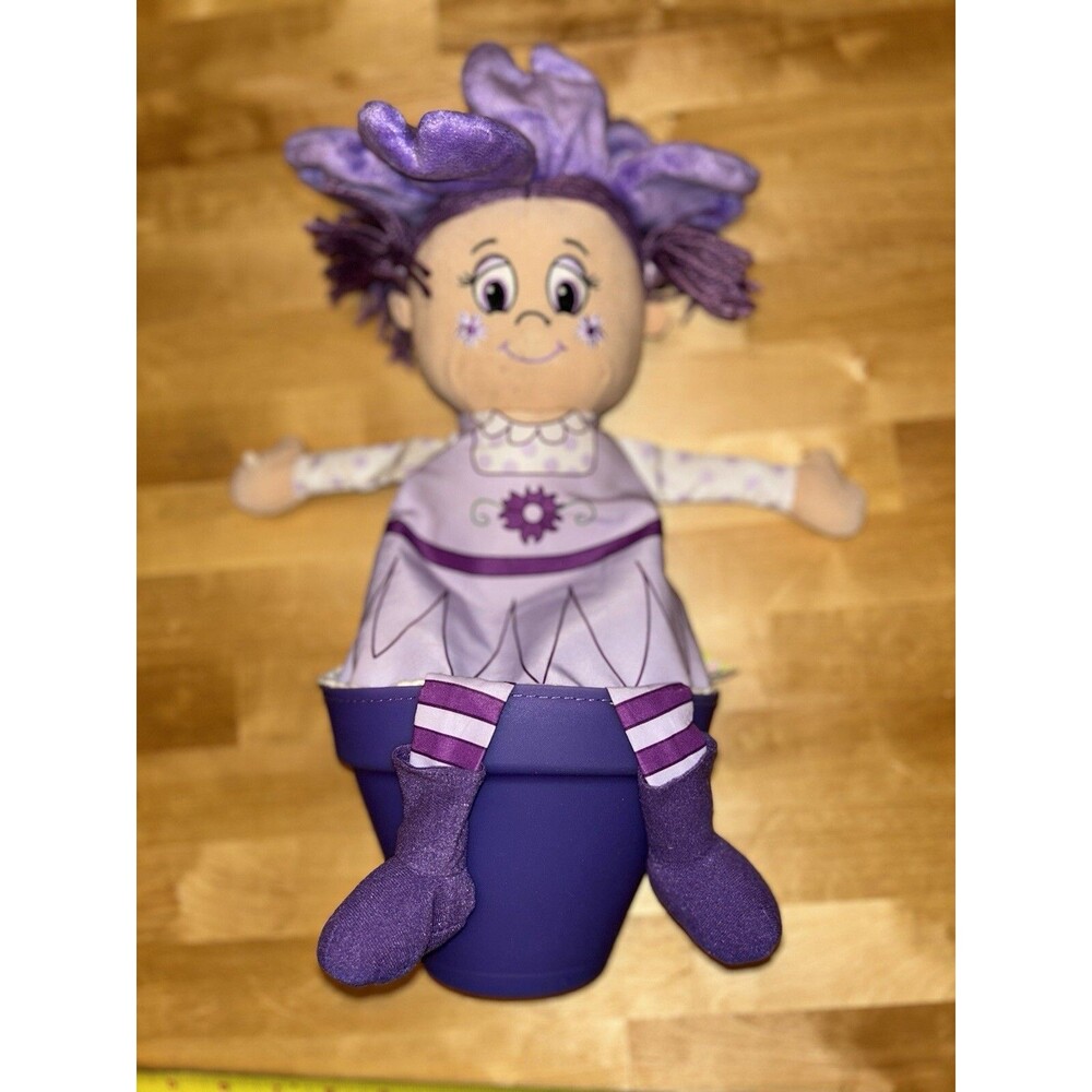 Little Miss Muffin Flower Pot Transforming Toy Doll Purple